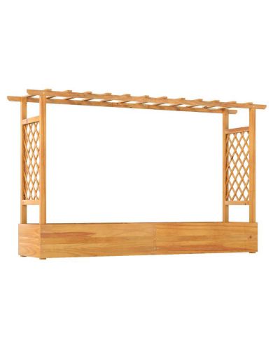 Деревянная приподнятая грядка Slickblue Outdoor 45 Inch с решеткой
