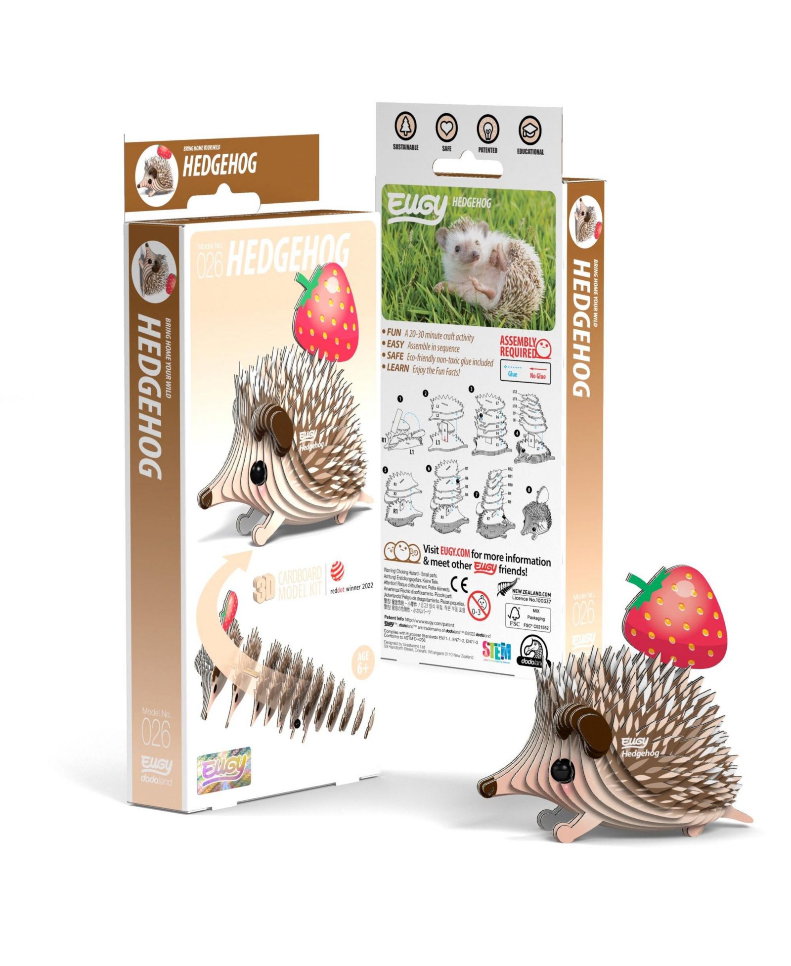 3D Пазл Eugy Hedgehog