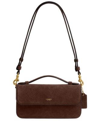 Сумка COACH Elora Small из замши с верхней ручкой и ремнем через плечо
