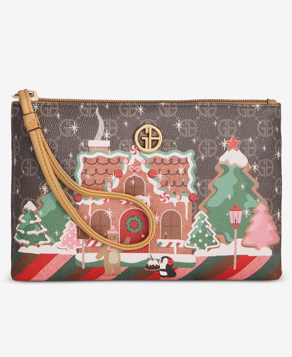 Giani Bernini клатч-сумка с изображением медведей имбирного пряника, эксклюзив Macy's