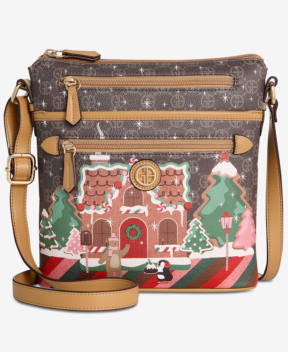 Сумка через плечо North South Crossbody Bag Gingerbread Bears