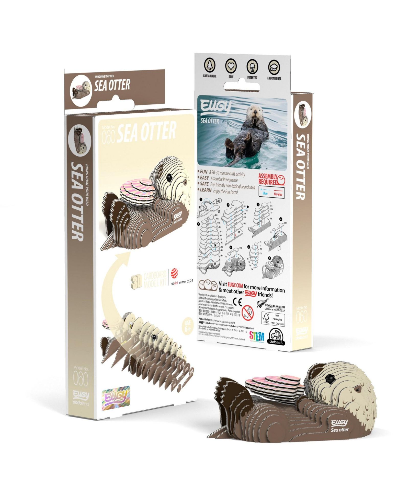 3D пазл Eugy Sea Otter