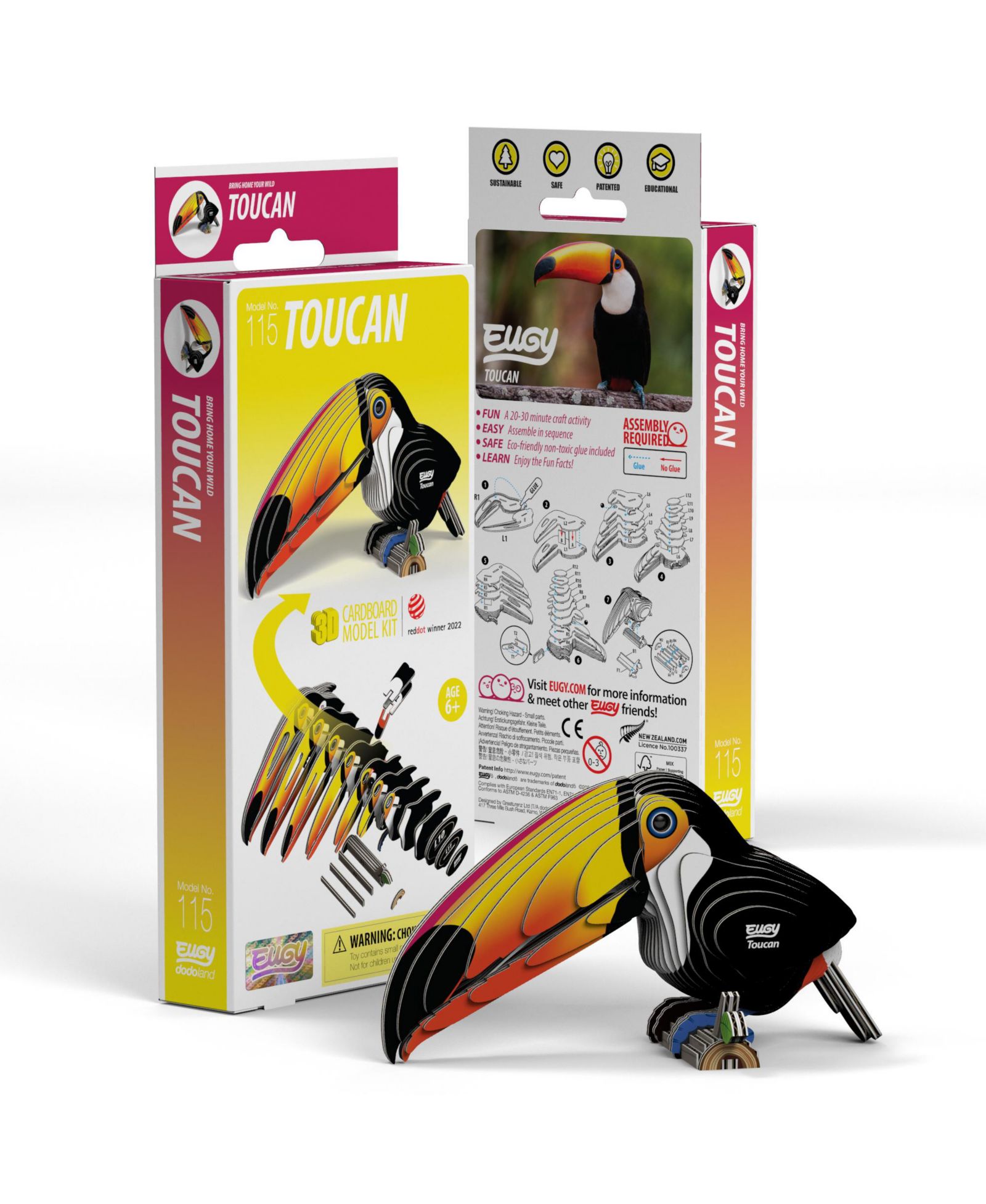 Eugy 3D пазл Toucan