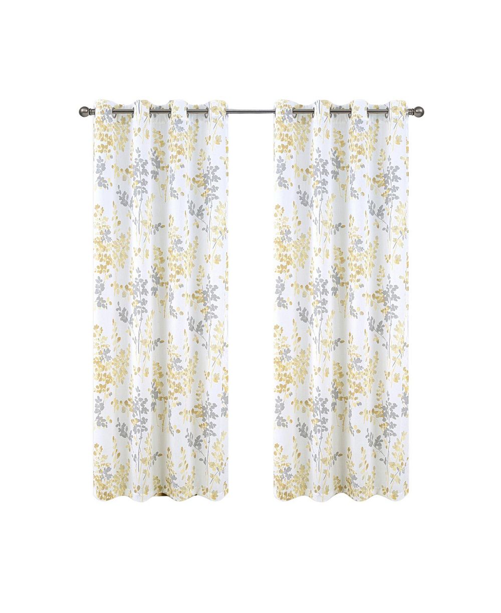 Панель шторы Olivia 100% Polyester 140 GSM Aiden Printed Textured Grommet 54" x 84"