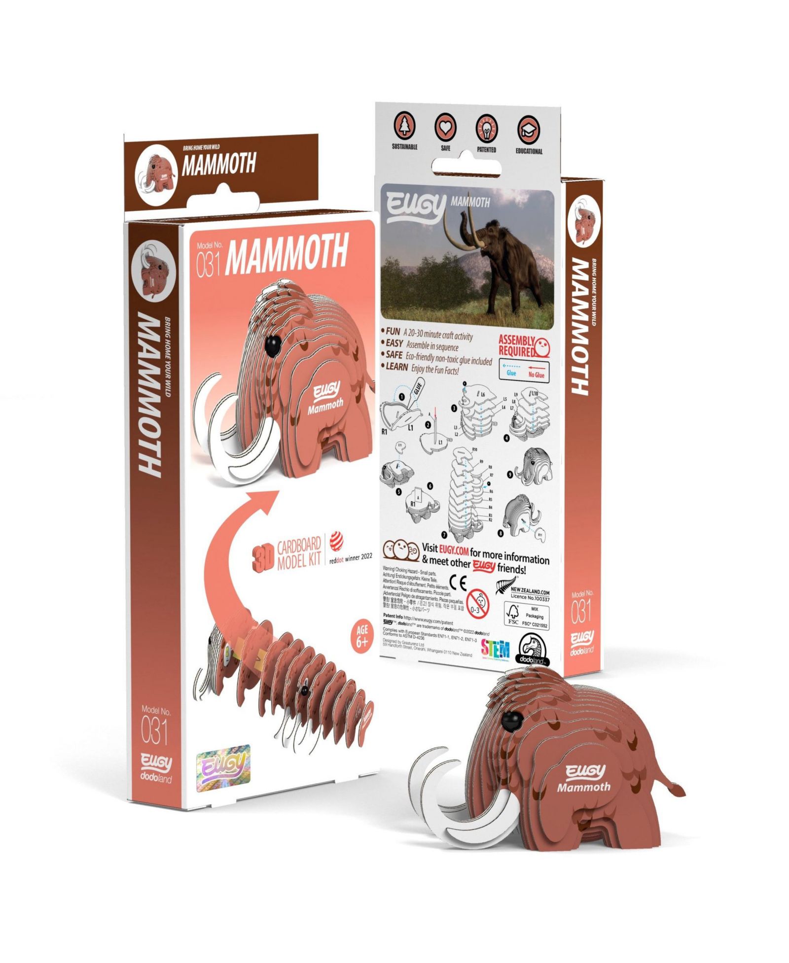 3D пазл Eugy Mammoth