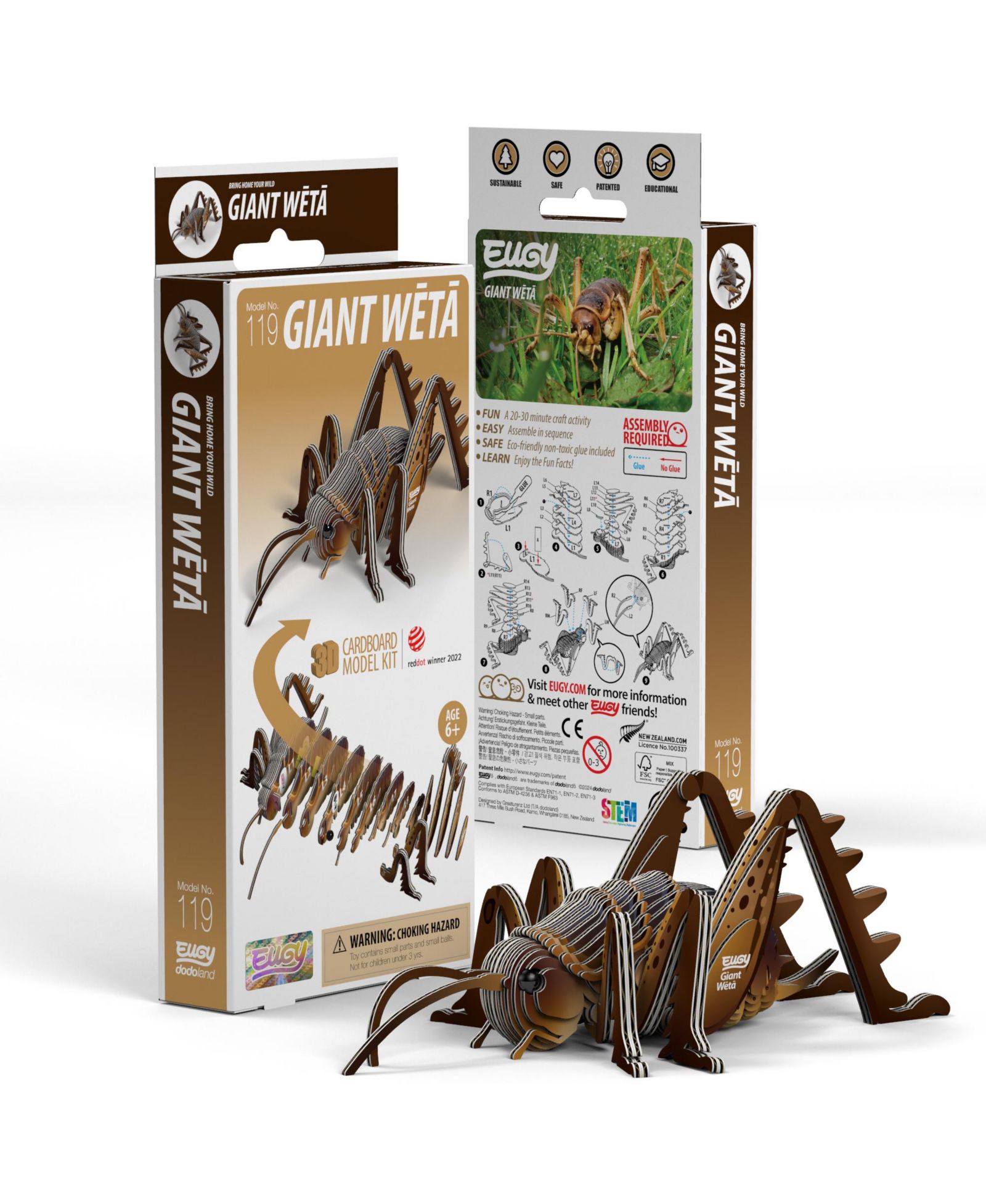 Eugy Giant Weta 3D пазл