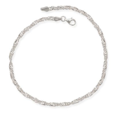 Браслет на ногу Curata Jewelry 925 Sterling 10 Inch 4mm