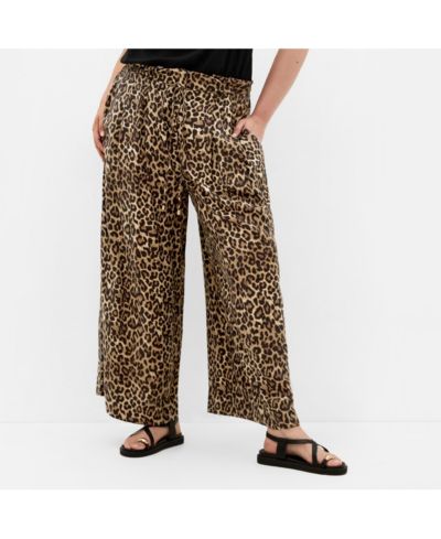 CITY CHIC Women's Resort Leopard Print Pant