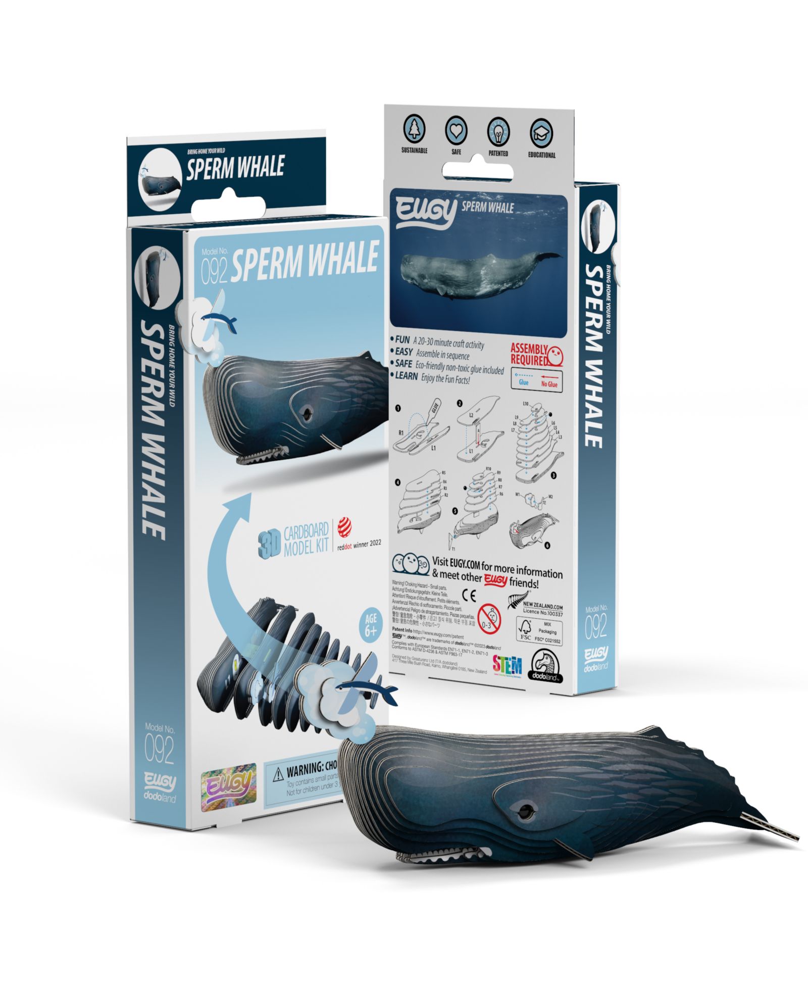 3D пазл EUGY Sperm Whale