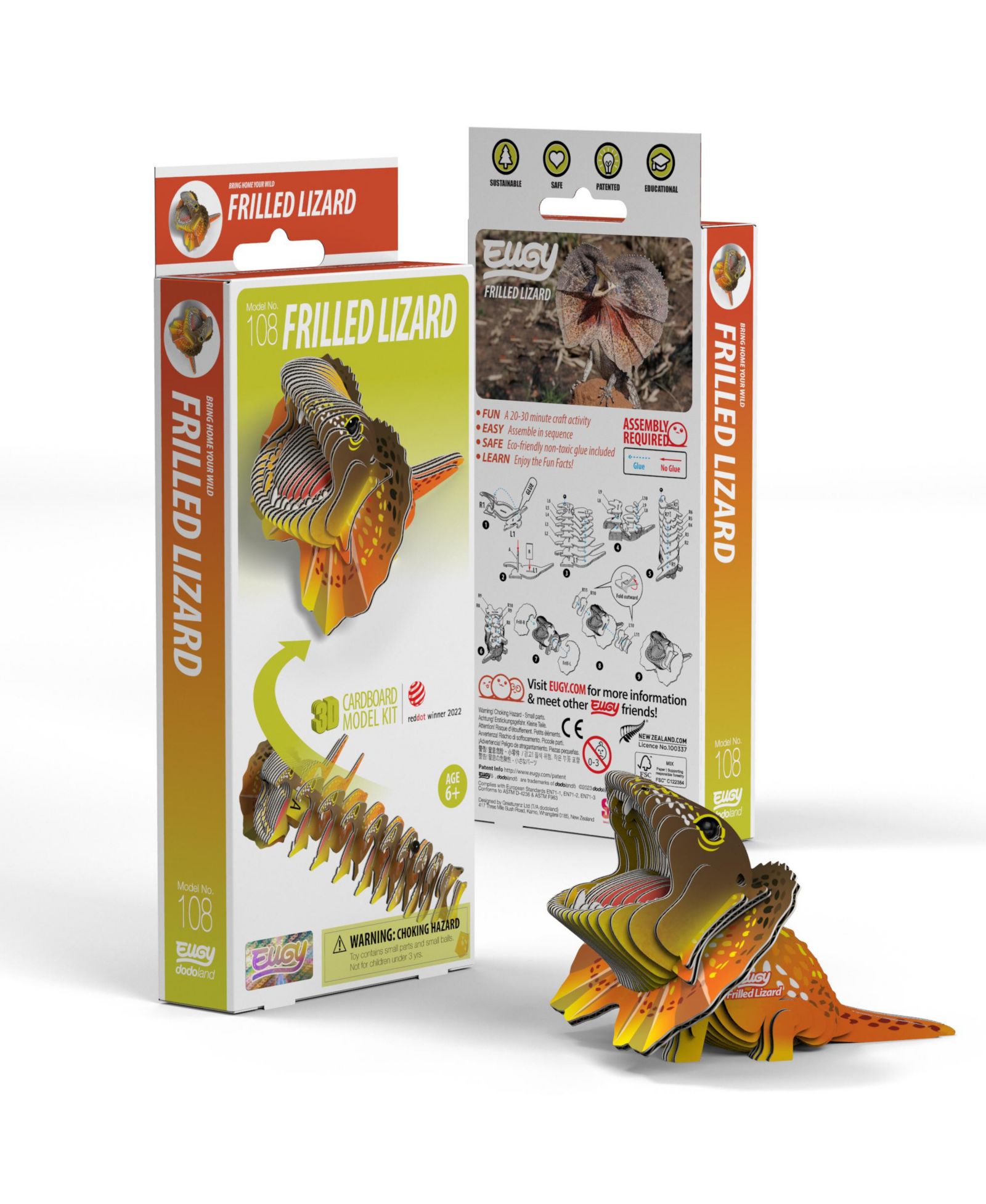 3D пазл Eugy Frilled Lizard