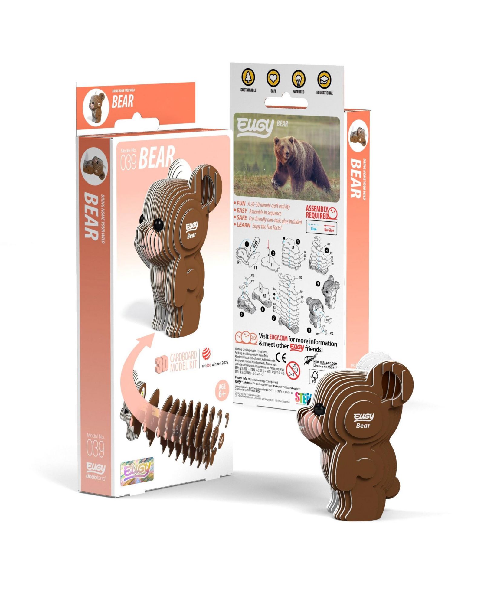 EUGY Bear 3D пазл