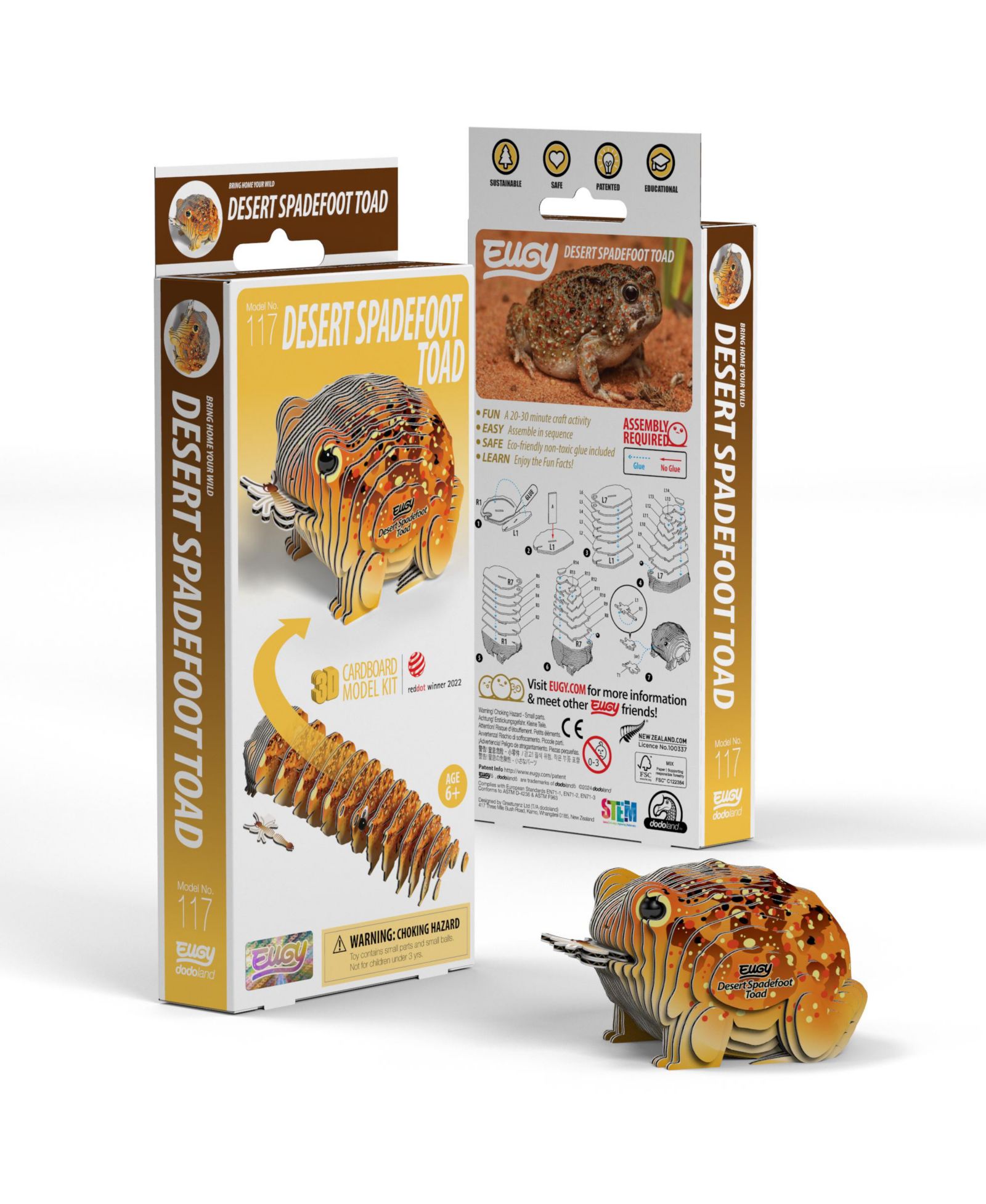Eugy 3D пазл Desert Spadefoot Toad