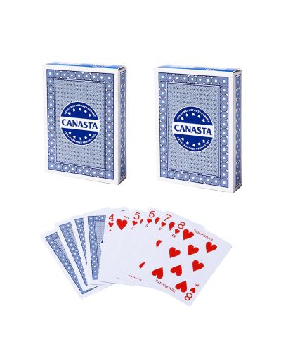 GSE Games & Sports Expert колода карт canasta (55 шт.) с очками и руководством по правилам
