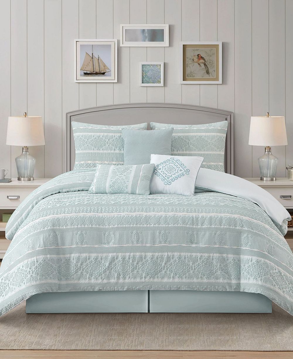 Stratford Park Illusa Floral 7-Piece Comforter Set, California King