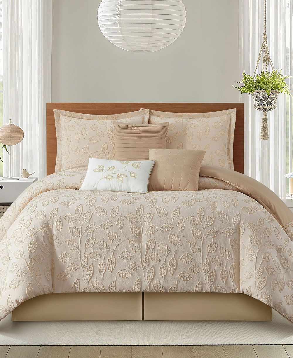 Комплект постельного белья Stratford Park Kyrla Leaves 7-Pc. Comforter Set, Queen