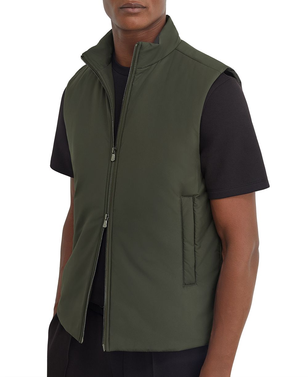 REISS Men's Axel Padded Funnel-Neck Vest