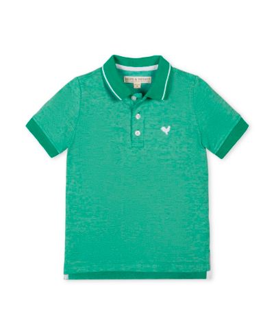 Hope & Henry Hope and Henry Little and Big Boys' Organic Short Sleeve Knit Pique Polo Shirt
