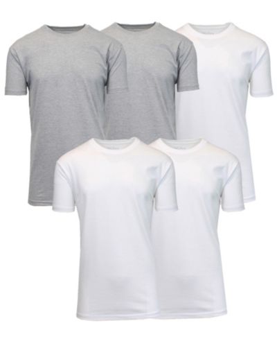 Blue Ice Men's Short-Sleeve Solid Crewneck T-Shirt, 5-Pack