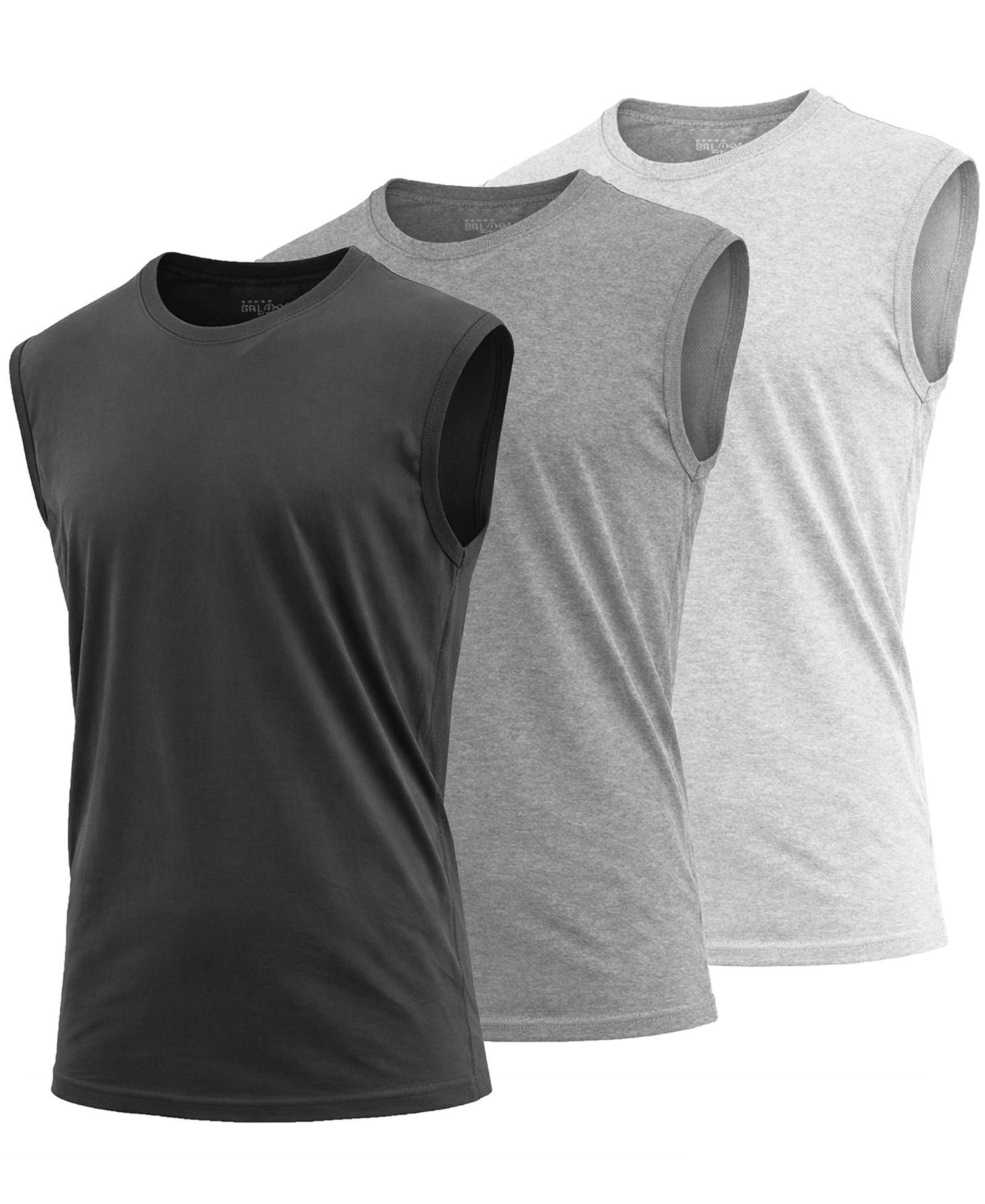 Blu Rock Men's 3-Pack Slim-Fit Sleeveless Muscle T-Shirt