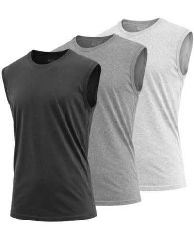 Blu Rock Men's 3-Pack Slim-Fit Sleeveless Muscle T-Shirt