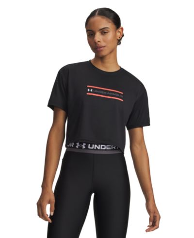 Under Armour Women's Branded Crewneck Crop Top