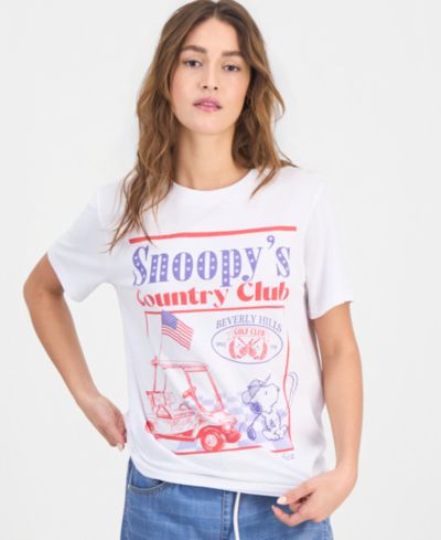 Grayson Threads, The Label Juniors' Snoopy Country Club Graphic Print T-Shirt