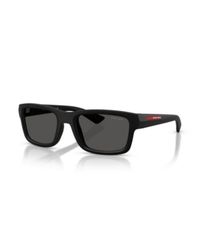 Мужские геометрические солнцезащитные очки Prada Linea Rossa PS B10S