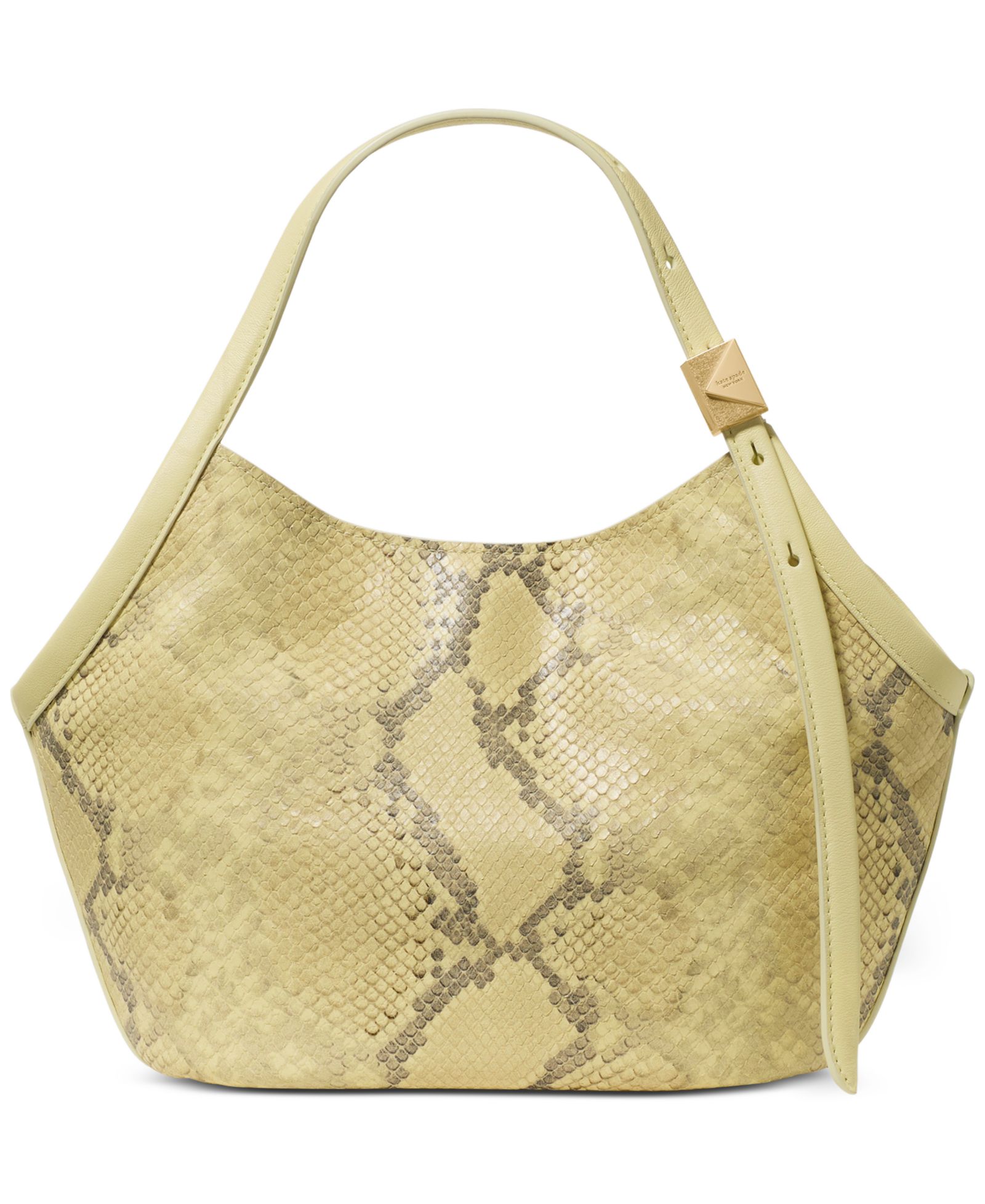 kate spade new york Deco Tulip Small Snake Embossed Leather Tote Handbag