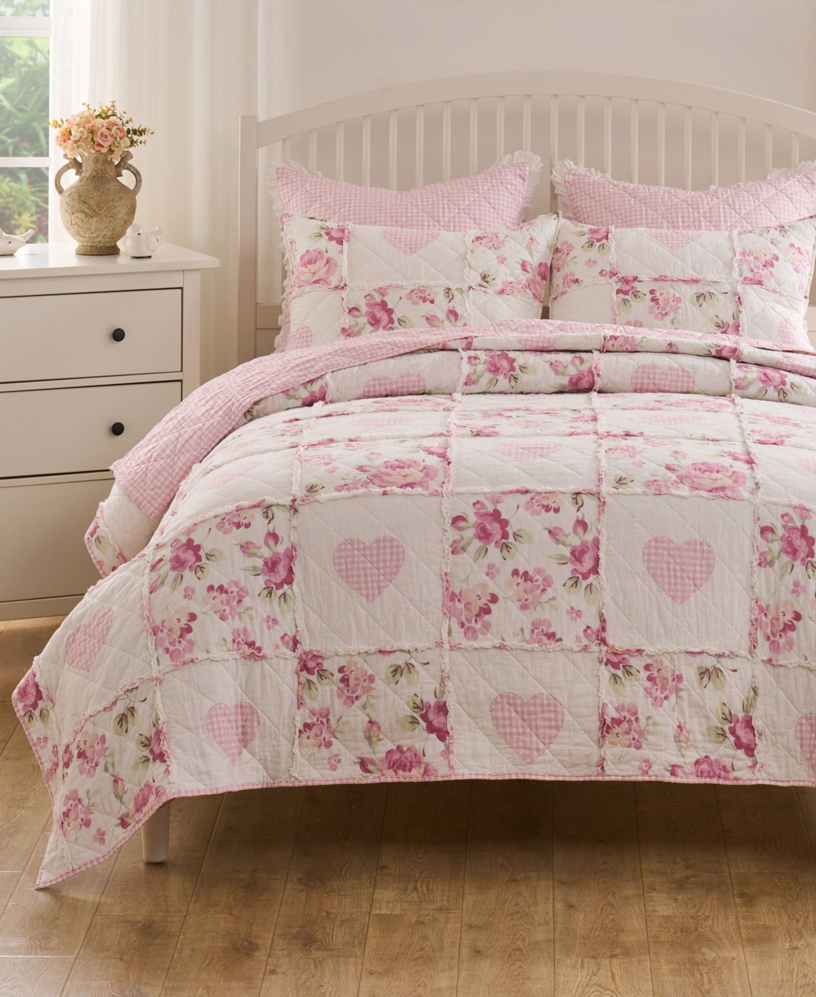 Комплект покрывала Greenland Home Fashions Veronica's Hearts