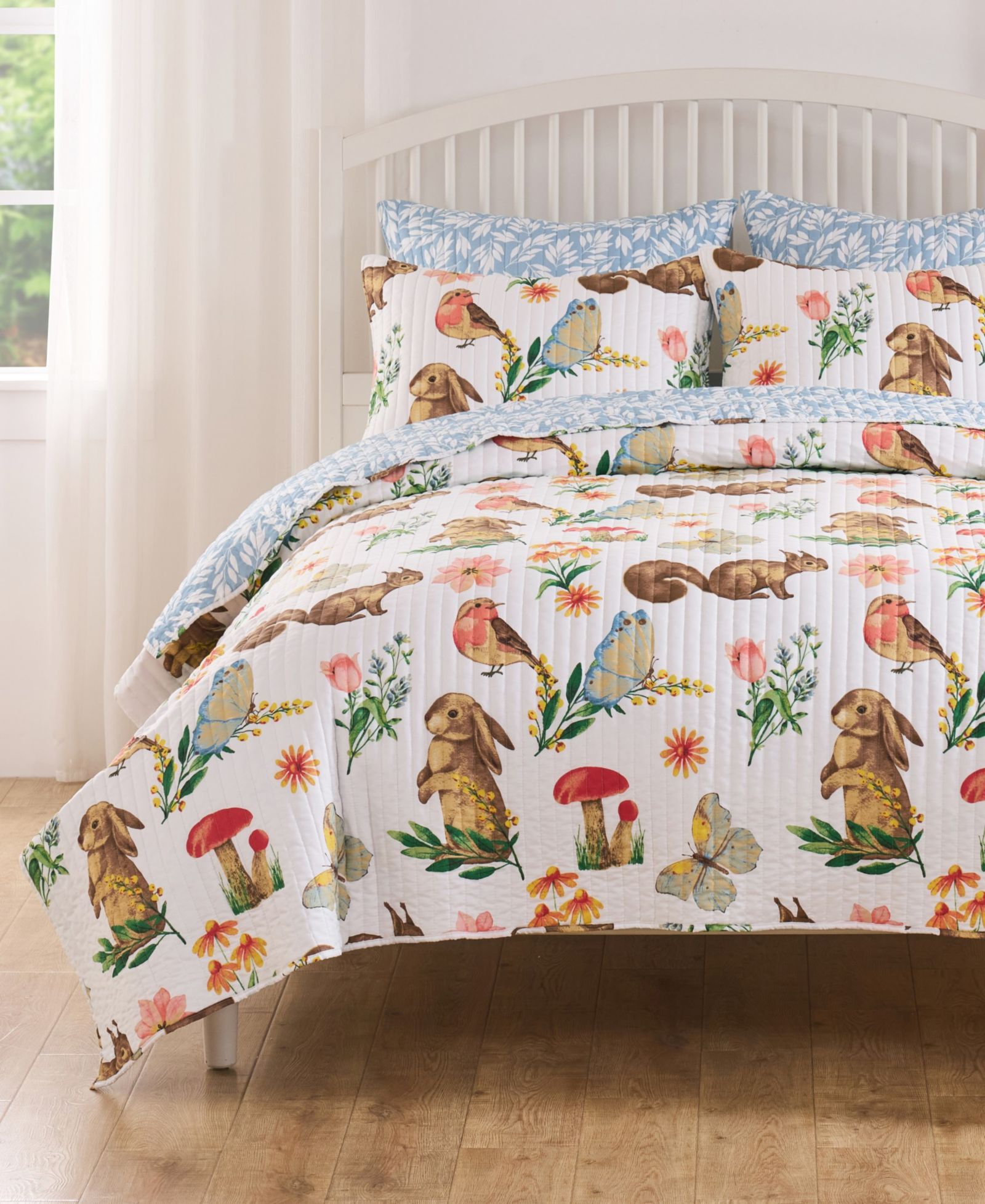 Комплект покрывала Greenland Home Fashions Willow Spring Garden, 3 шт., Full/Queen