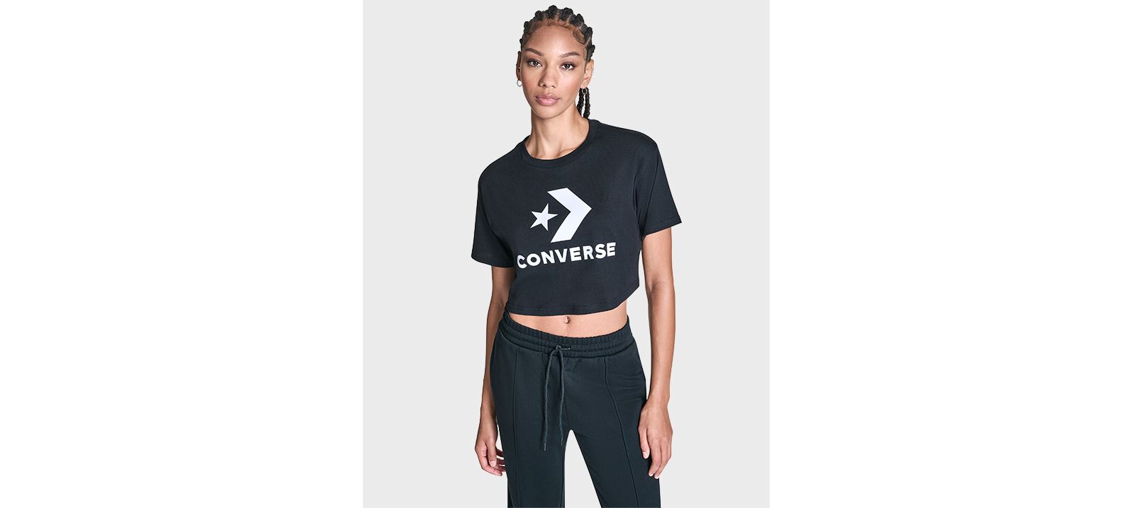 Женская укороченная футболка Converse Star Chevron