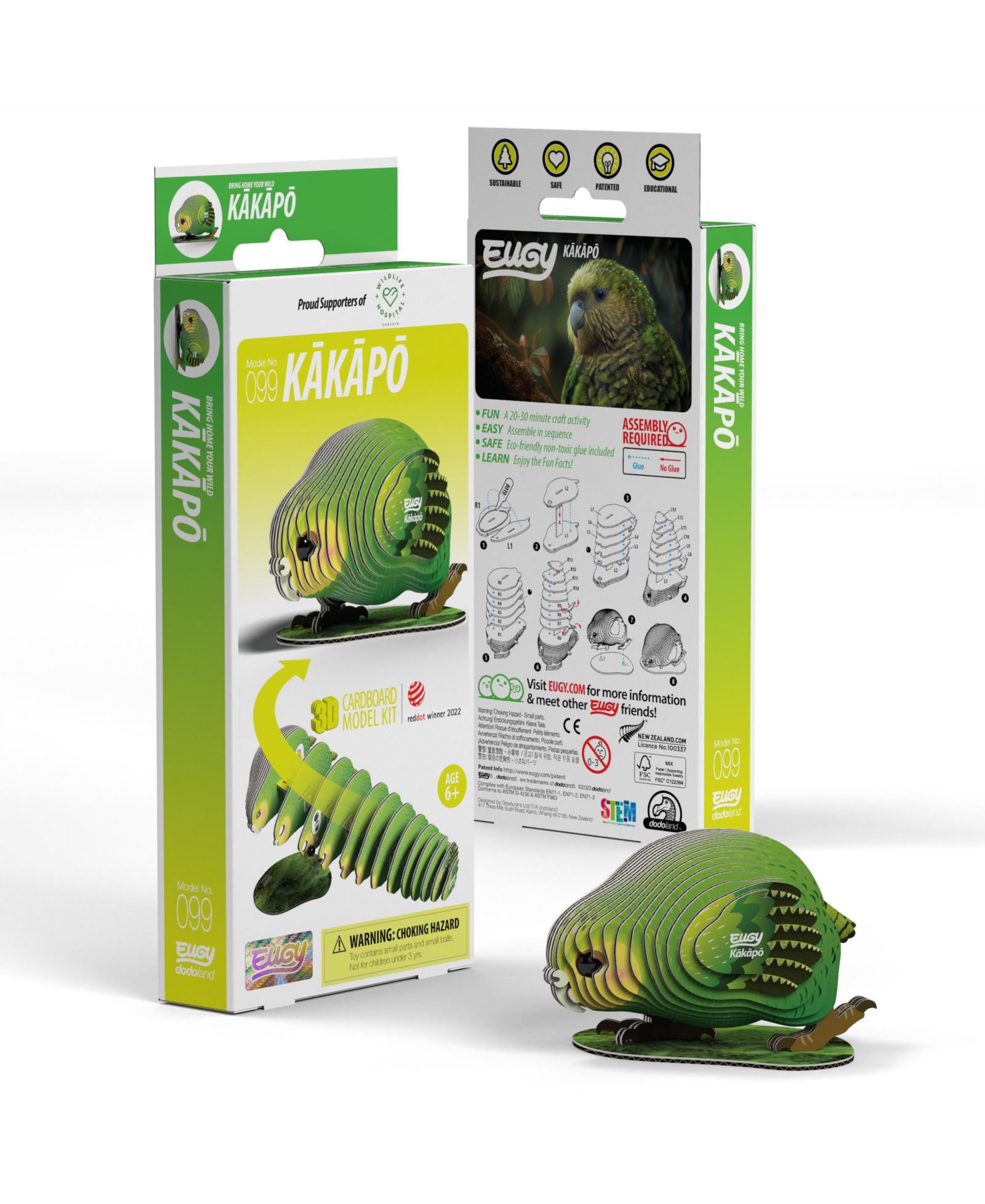 3D пазл Eugy Kakapo