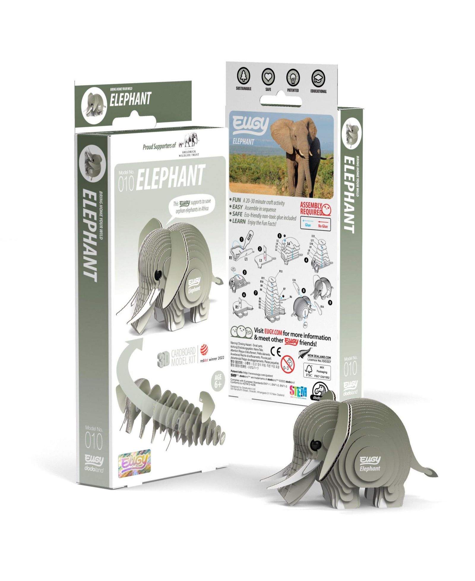 3D Пазл EUGY Elephant