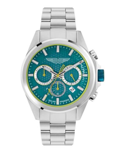 Мужские часы Aston Martin F1 Quartz Blue Guilloche Stainless Steel Bracelet 44mm