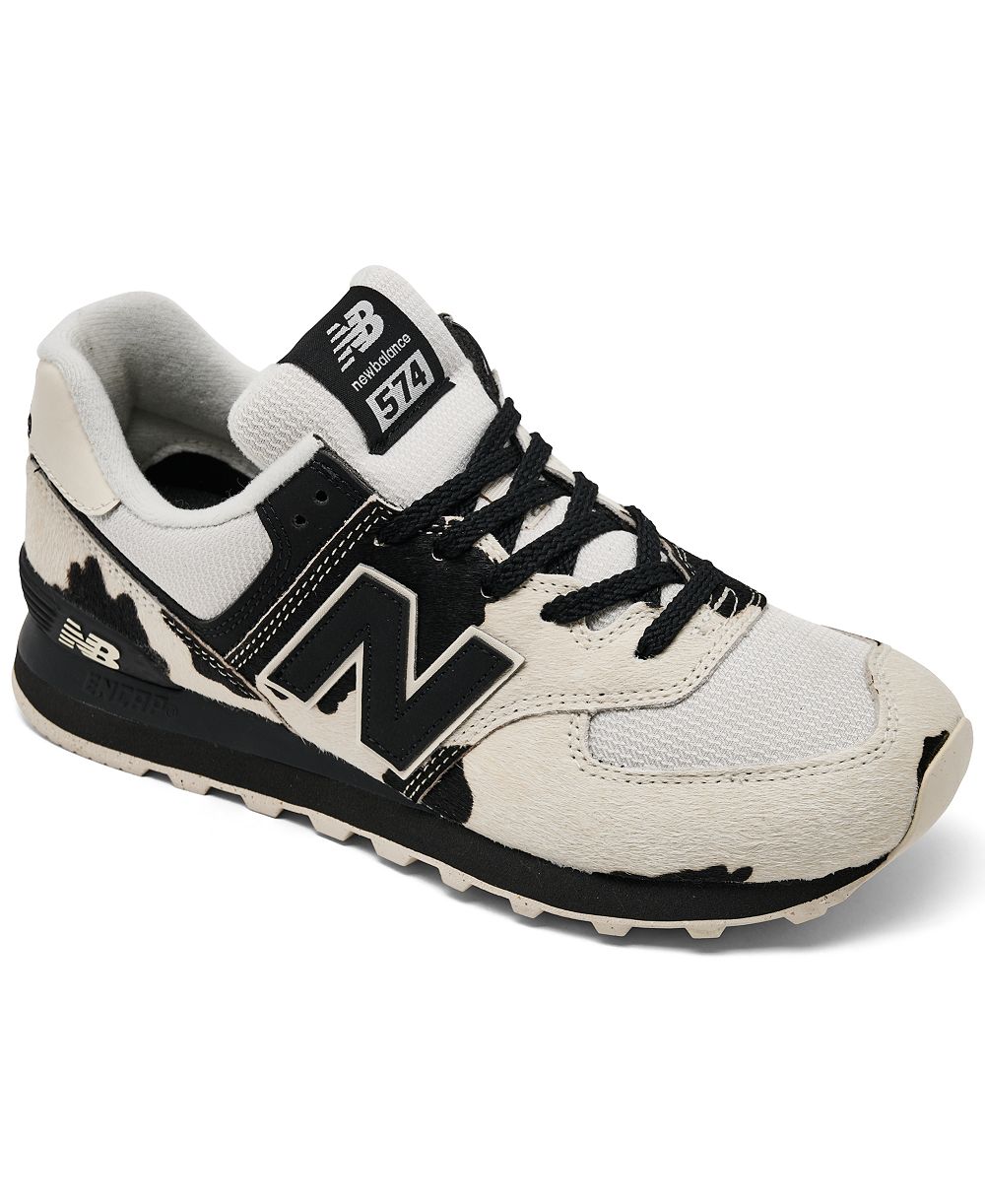 New Balance женские модные кроссовки 574 с принтом коровы от Finish Line