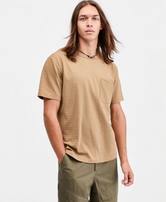 Sun + Stone Men's Tonal Stripe Jacquard T-Shirt, Macy's Exclusive