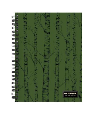 TF Publishing Paper Goods July 2026 - June 2027 Green Forest Medium Weekly Monthly Planner