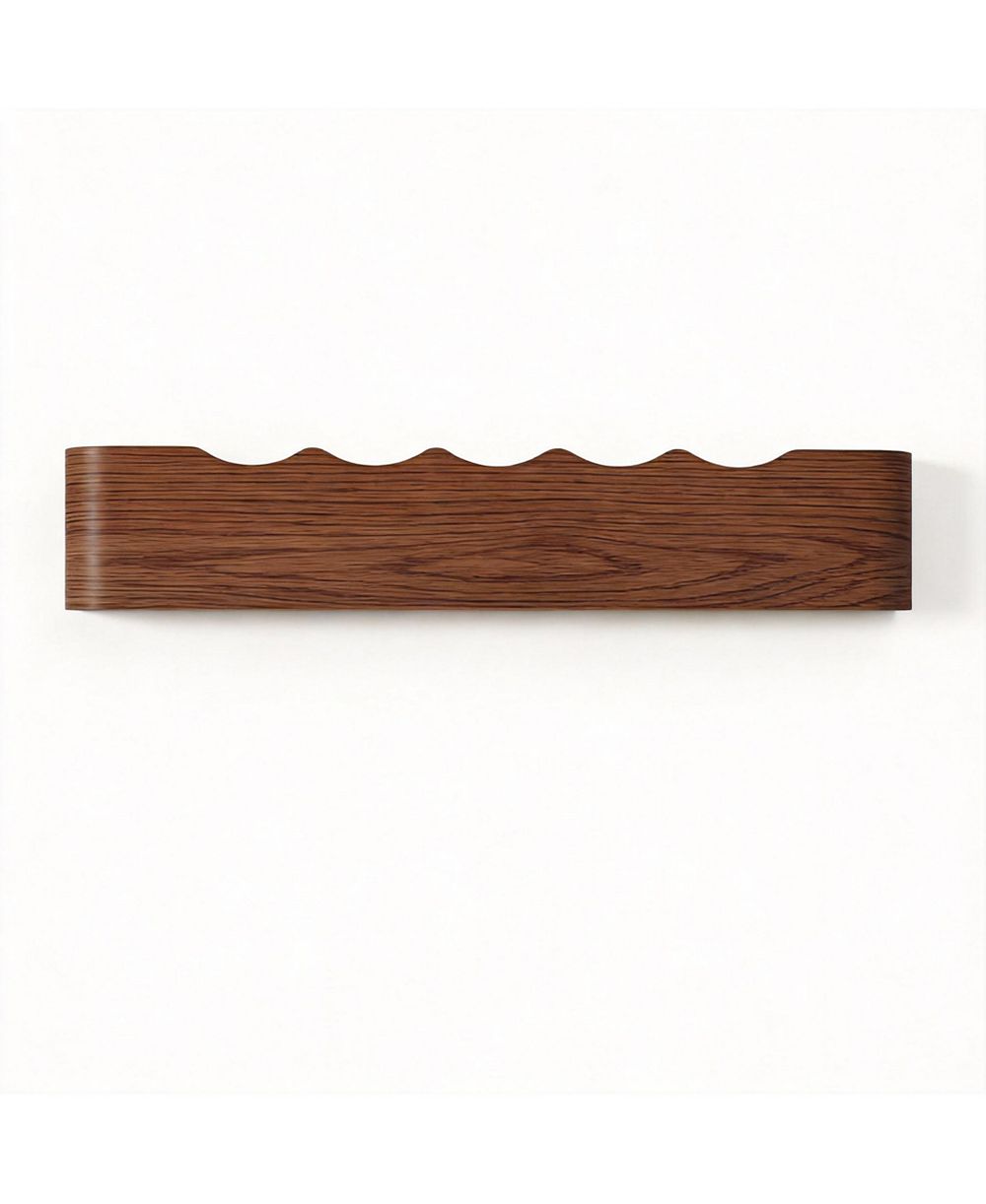 YIGII Настенный стеллаж из массива дерева с крючками для пальто, шляп, сумок и полотенец - декоративный и функциональный