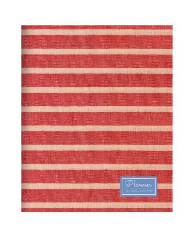 TF Publishing Paper Goods July 2026 - June 2027 Red Stripe Medium Monthly Planner