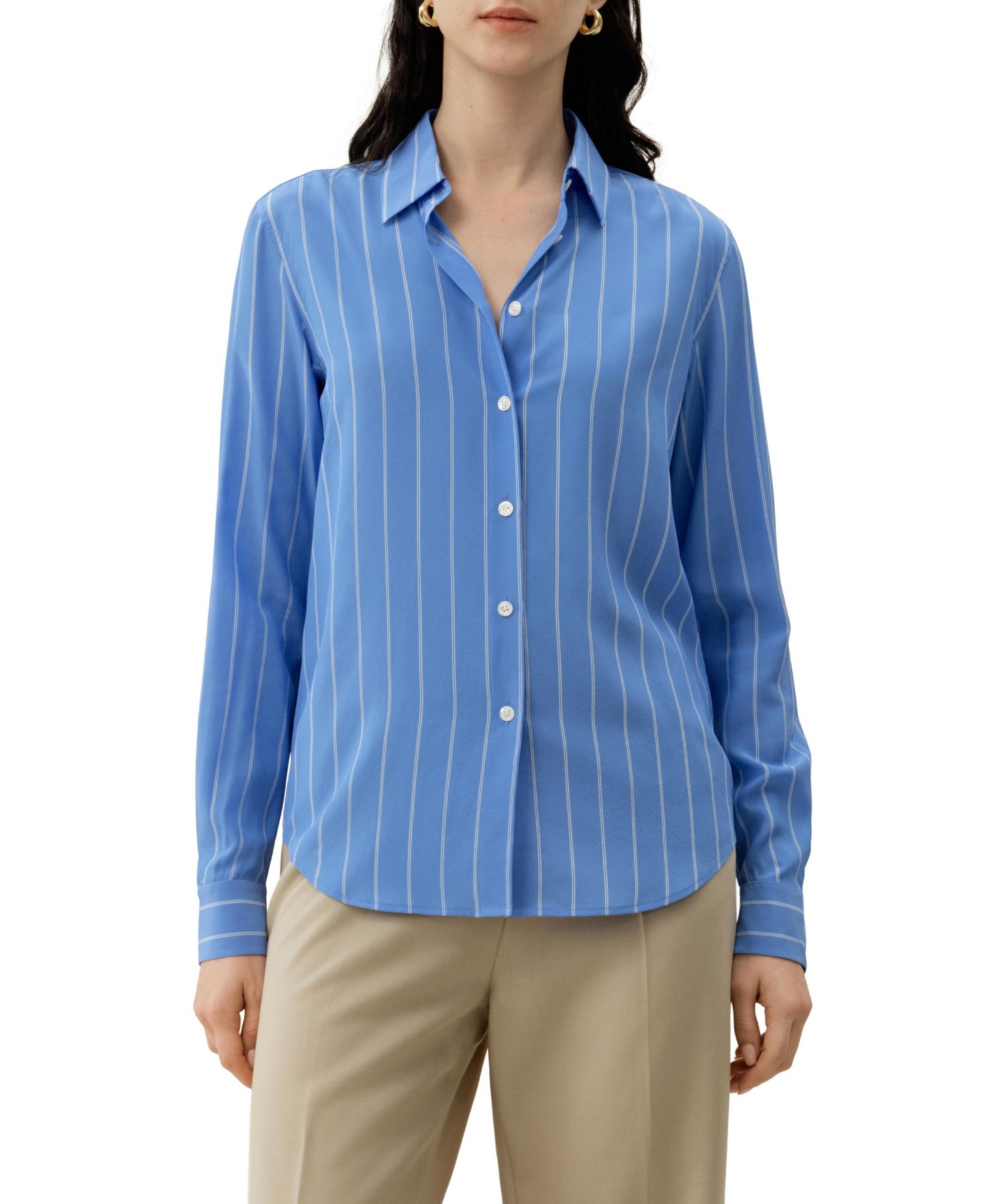 Женская рубашка LILYSILK Amalfi Striped