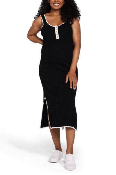 Женское платье миди Motherhood Maternity Sleeveless Nursing Henley