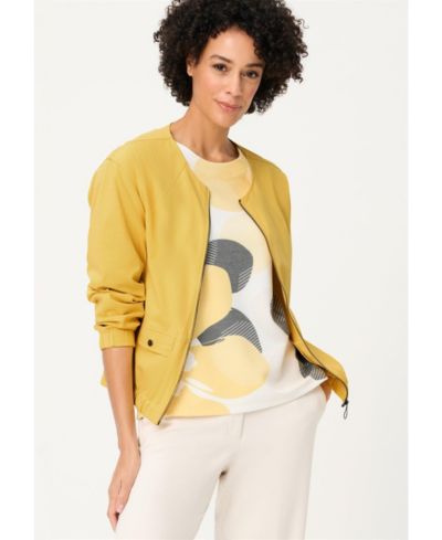 Olsen Women's Collarless Zip Jacket