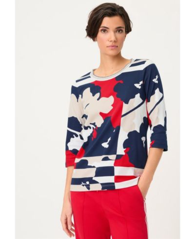 Olsen Women's Abstract Camo T-Shirt