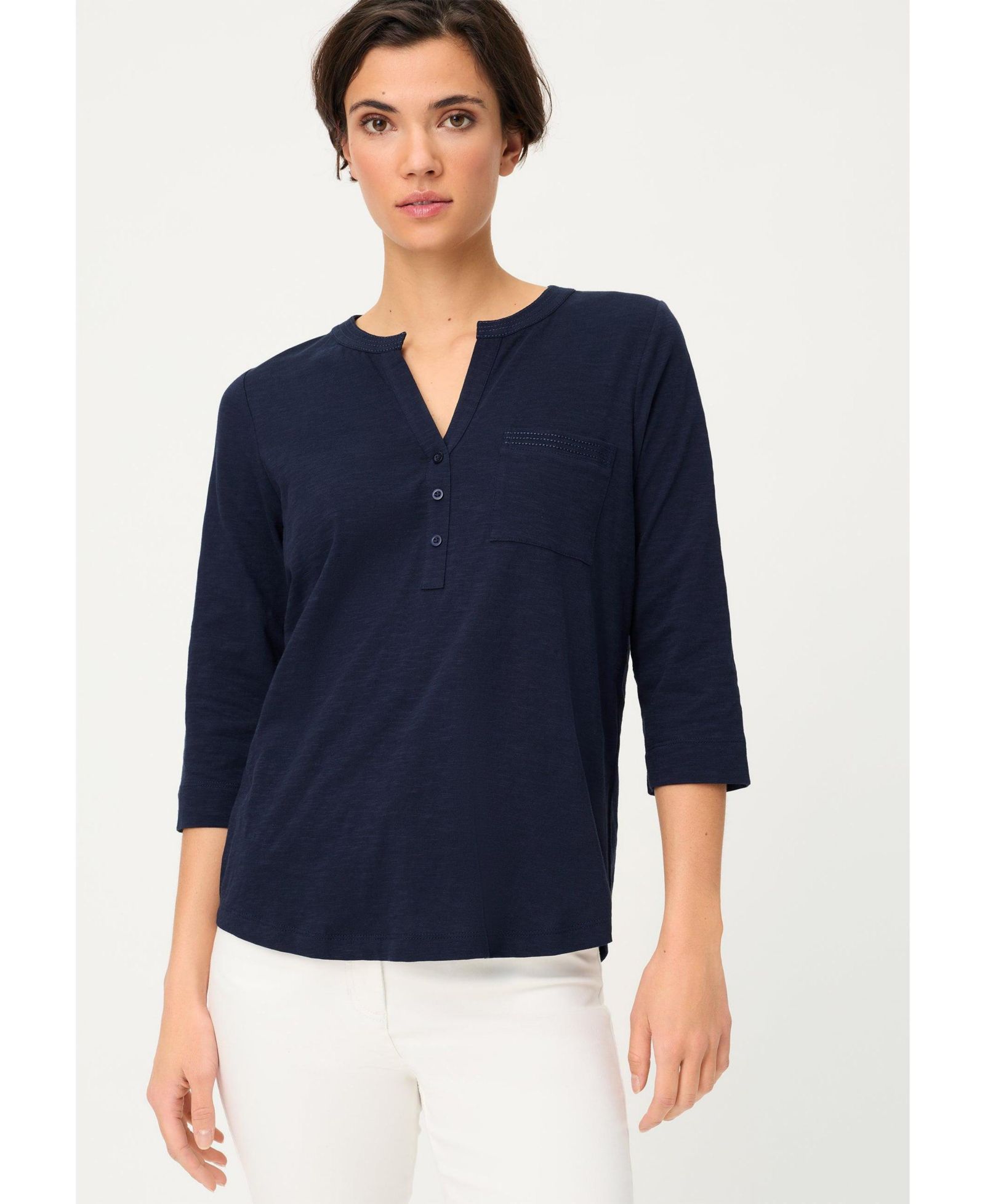 Женская футболка Olsen Solid Henley
