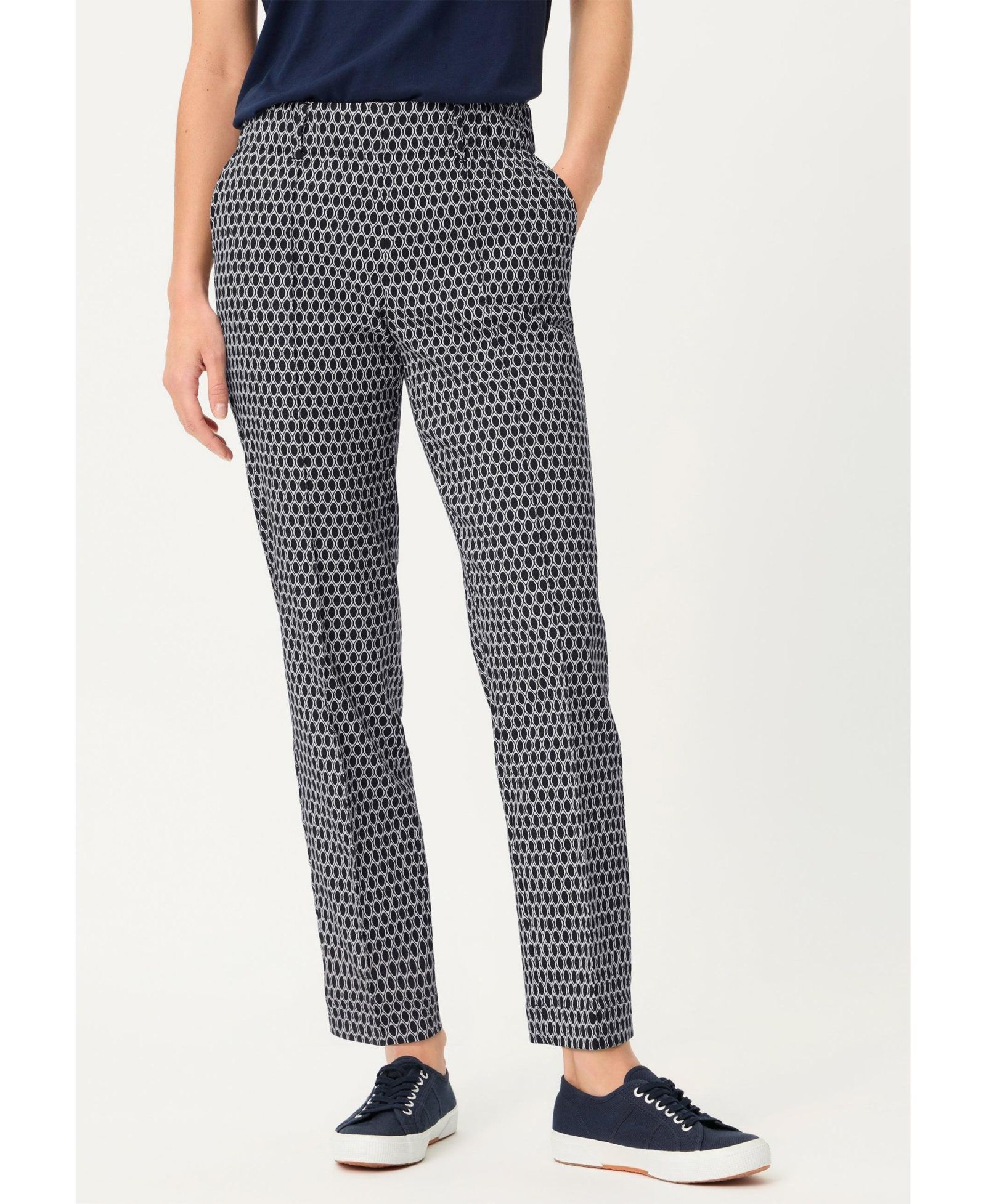 Olsen Women's Lisa FIt Geo Pull-On Pant