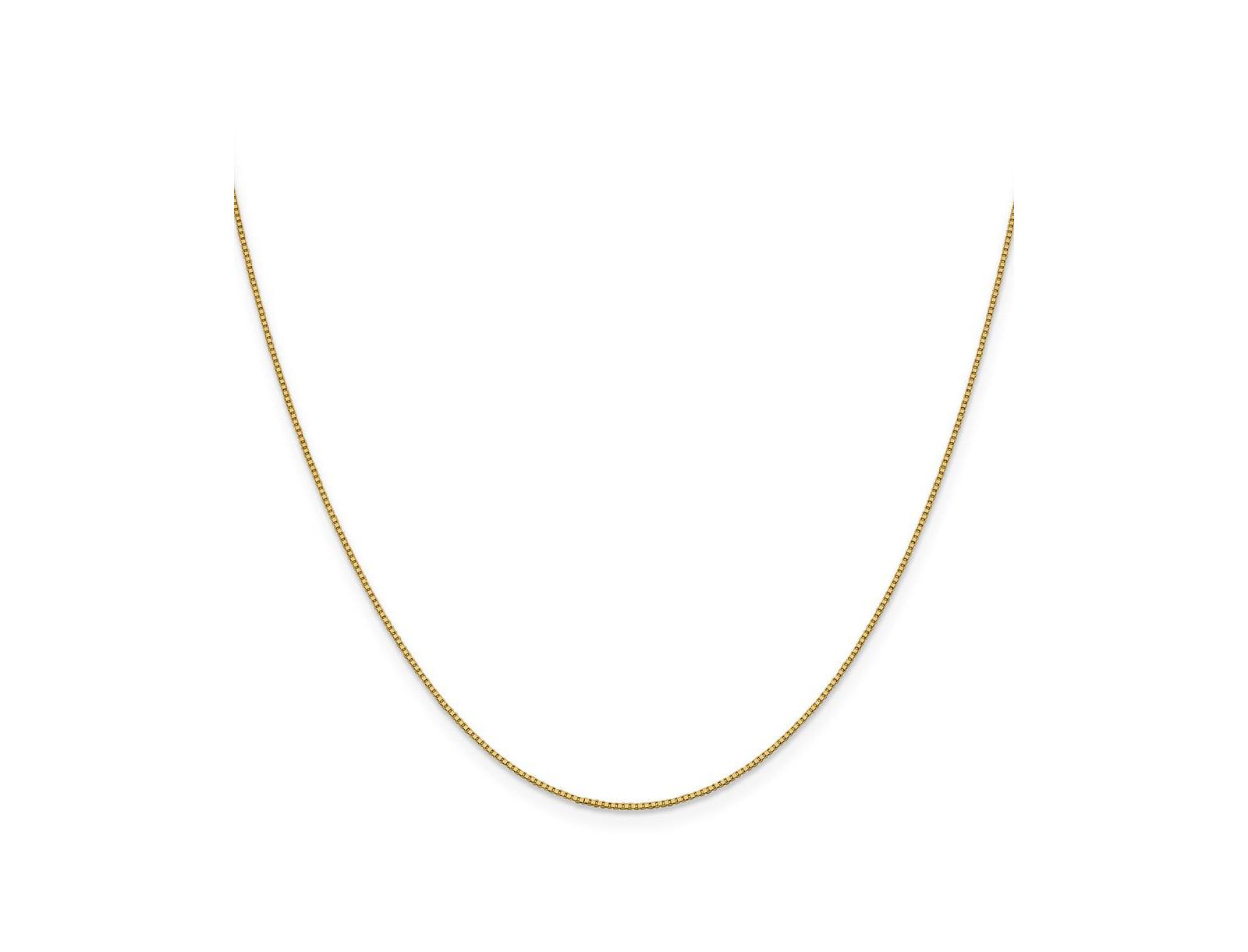 Curata Jewelry Ожерелье с цепью Box 18k Gold Italian 0.7mm