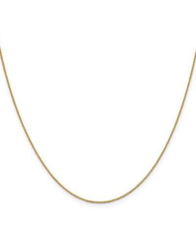 Curata Jewelry Ожерелье с цепью Box 18k Gold Italian 0.7mm