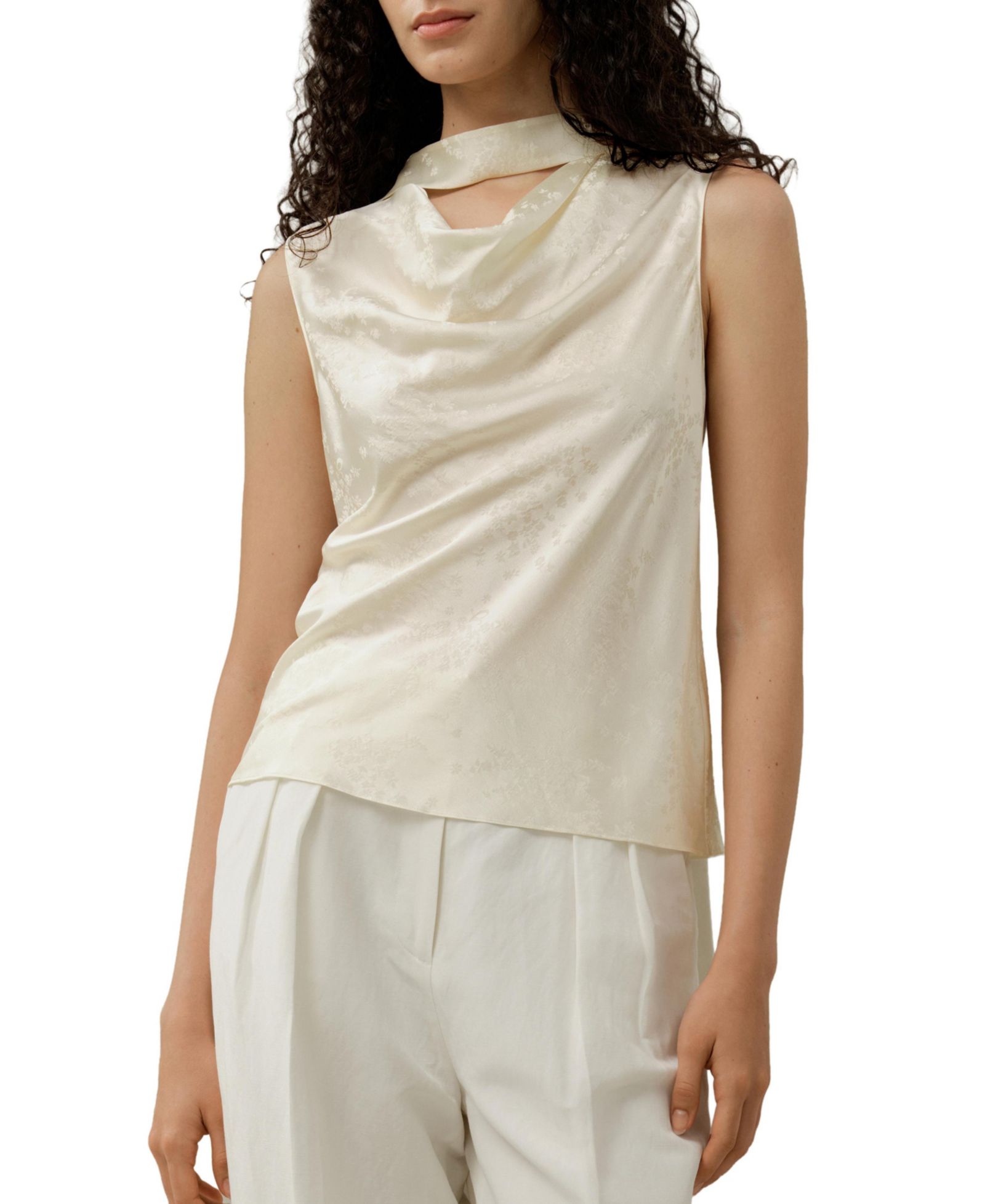 Женский шелковый топ LILYSILK Ying Jacquard