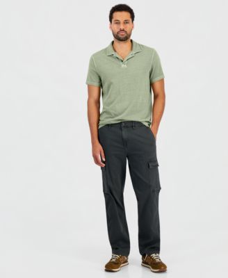 Sun + Stone Мужские прямые брюки карго с плиссировкой, эксклюзив Macy's
