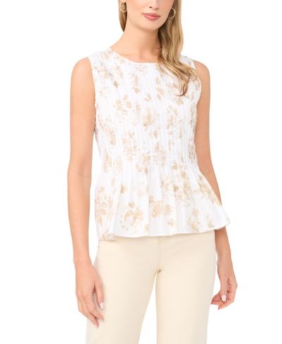 Vince Camuto Women's Peplum Sleeveless Blouse